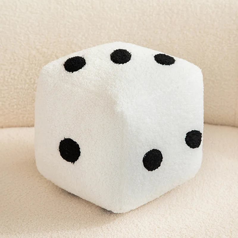 Soft Plush Dice Cube Accent Ottoman