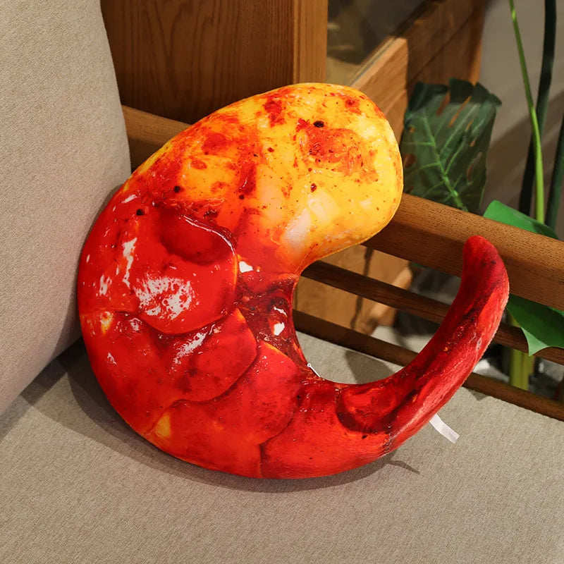 Realistic Cooked Seafood Plush Pillows