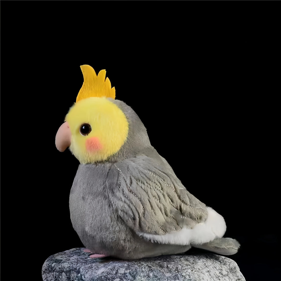 Cockatiel Plushie in Yellow and Grey