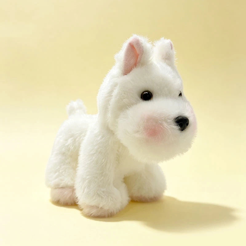 Assorted Plush Puppy Toys with Rosy Cheeks