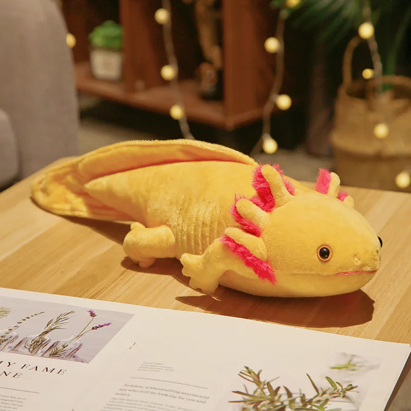 Axolotl Plush Toy in Assorted Bright Colors