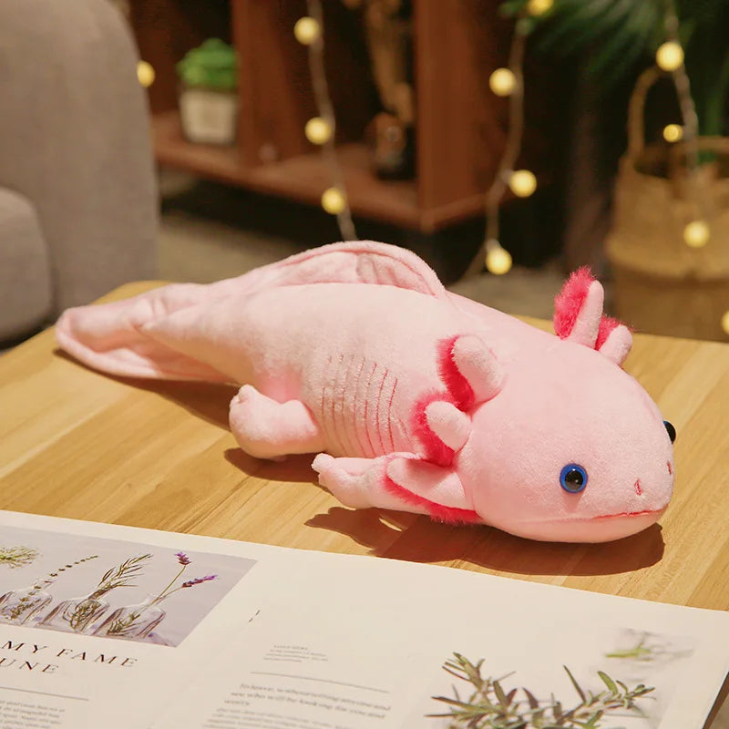 Axolotl Plush Toy in Assorted Bright Colors