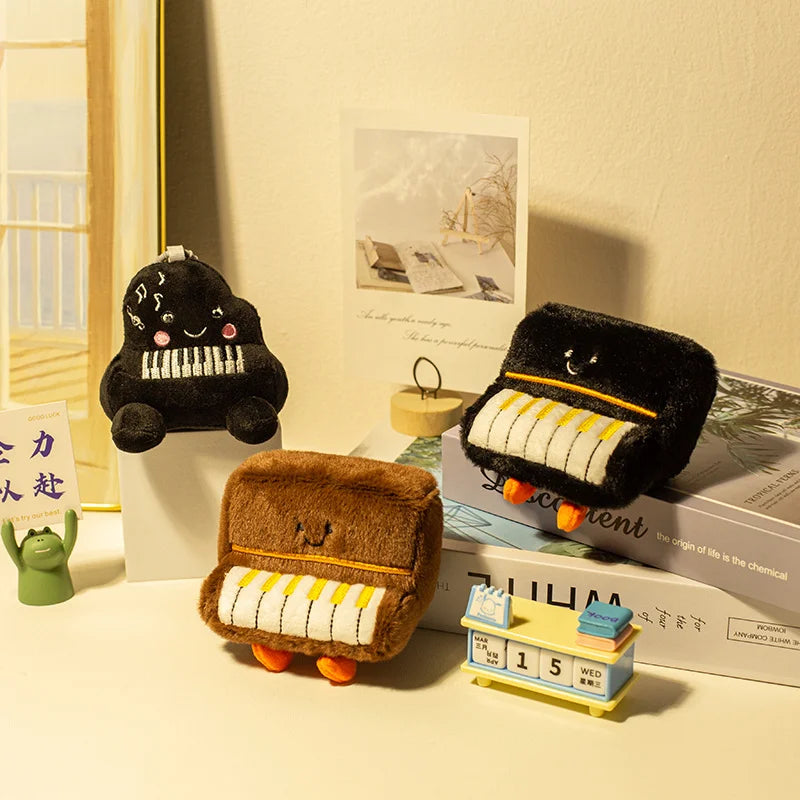 Adorable Plush Instrument & Fruit Keychain