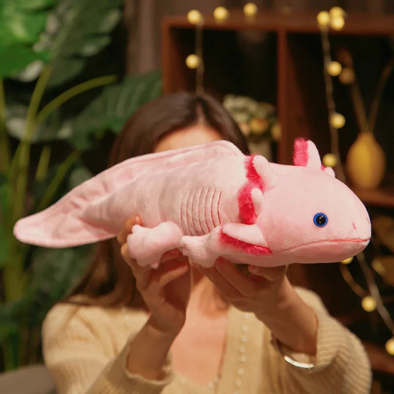 Axolotl Plush Toy in Assorted Bright Colors