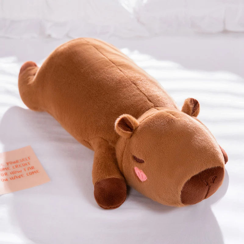 Brown Deer Plush Body Pillow with Angel Wings