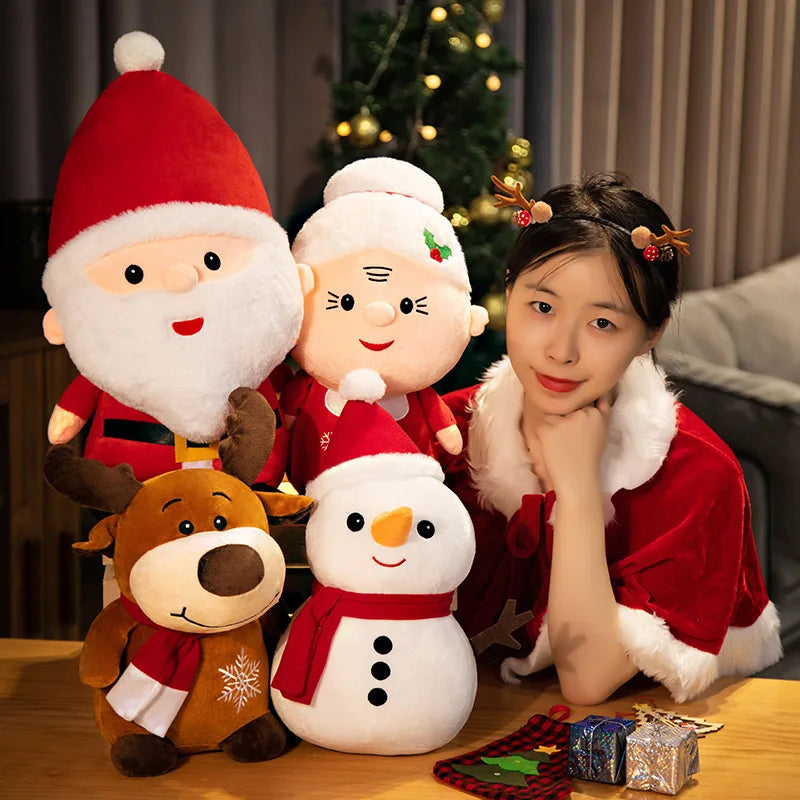 Christmas Santa & Mrs. Claus Plush Duo