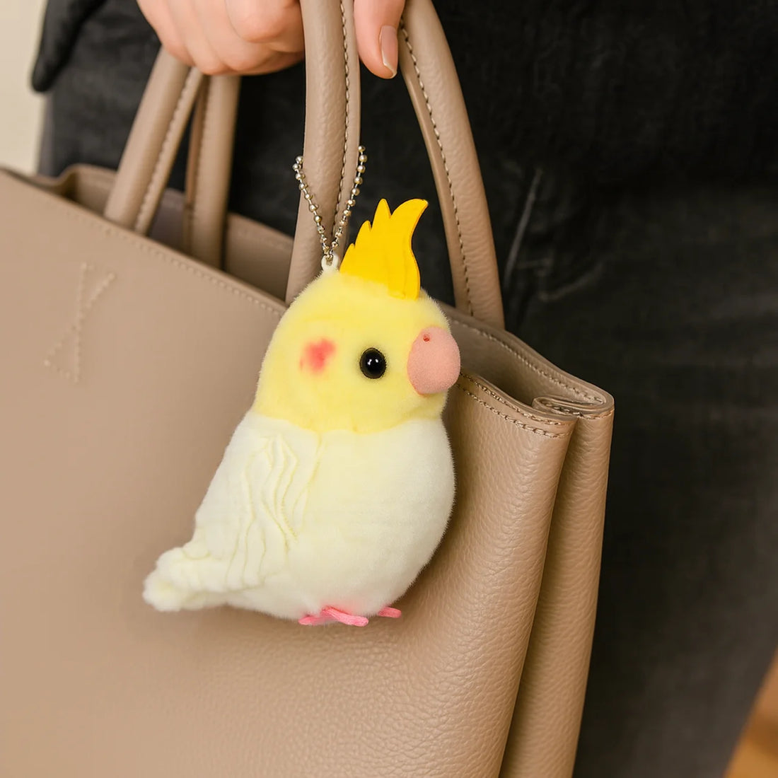 Cockatiel Plushie in Yellow and Grey