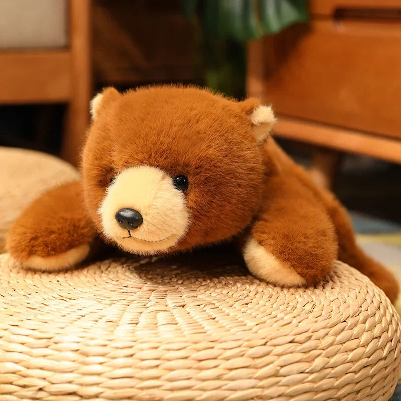 Cute Black and White Sitting Panda Plush