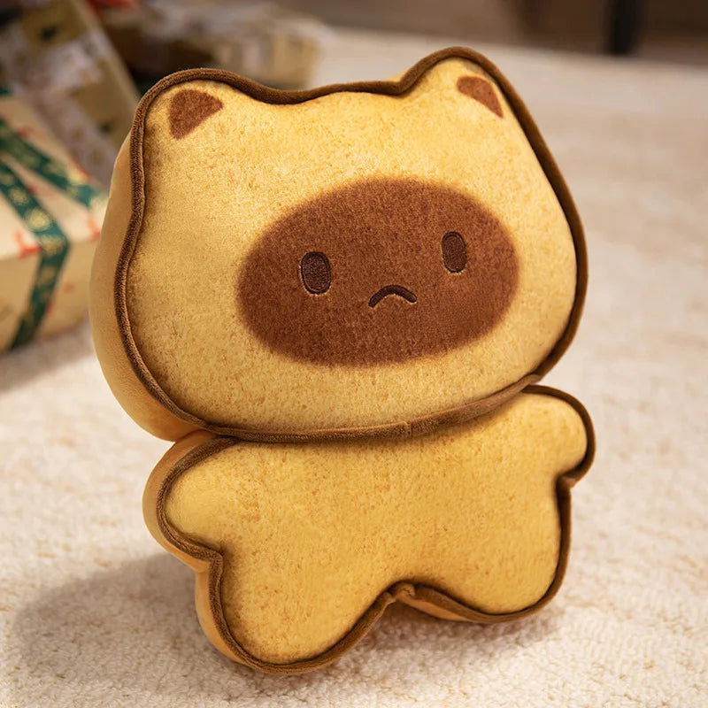 Adorable Plush Cookie Bear Keychain
