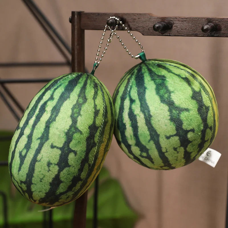 Realistic Watermelon Fruit Plush Pillow