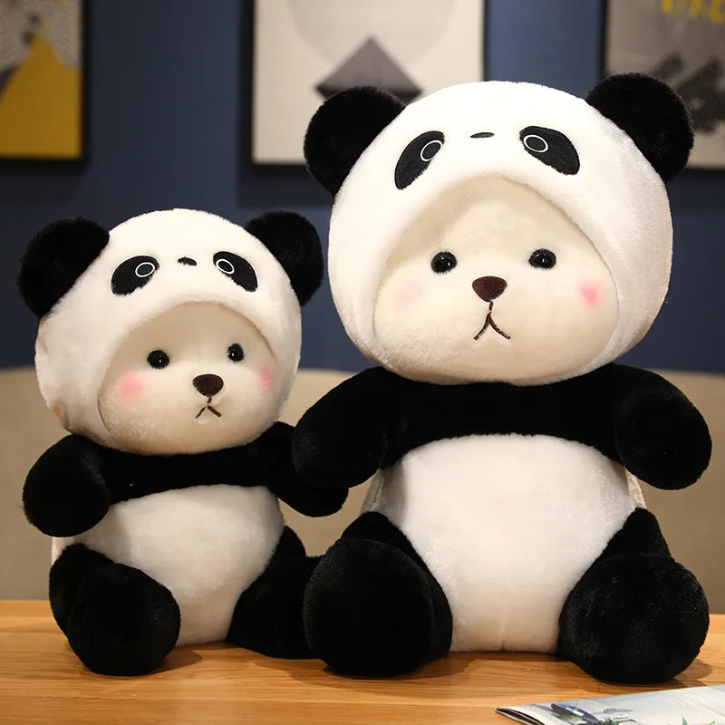 Adorable Bear Plush in Panda Hoodie