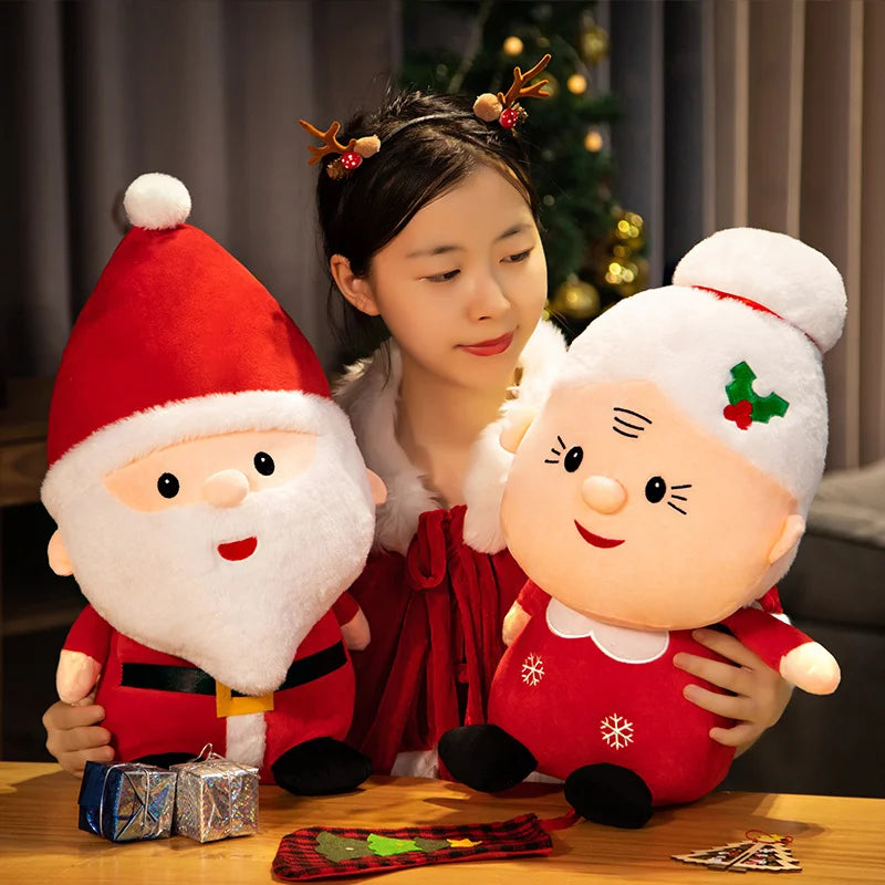 Christmas Santa & Mrs. Claus Plush Duo