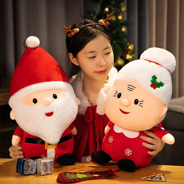 Christmas Santa & Mrs. Claus Plush Duo