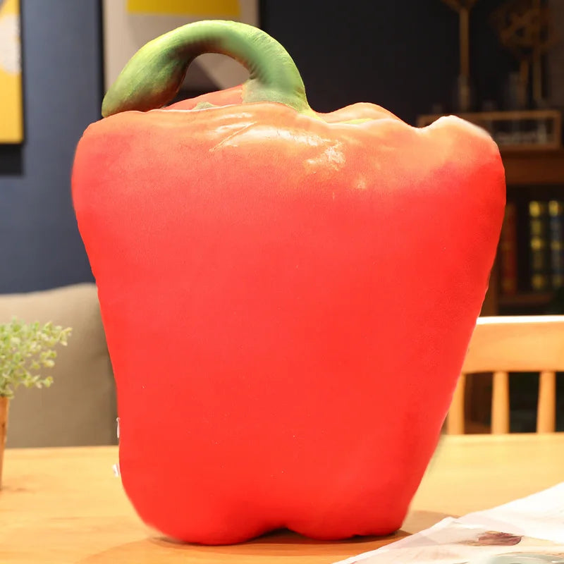 Soft Plush Vegetable Toys: Eggplant, Carrot, Tomato