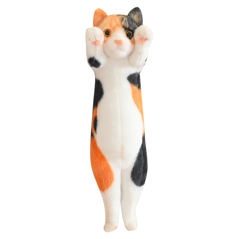Adorable Standing Cat Plush with Raised Paws