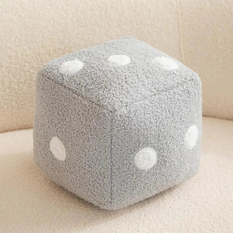 Soft Plush Dice Cube Accent Ottoman