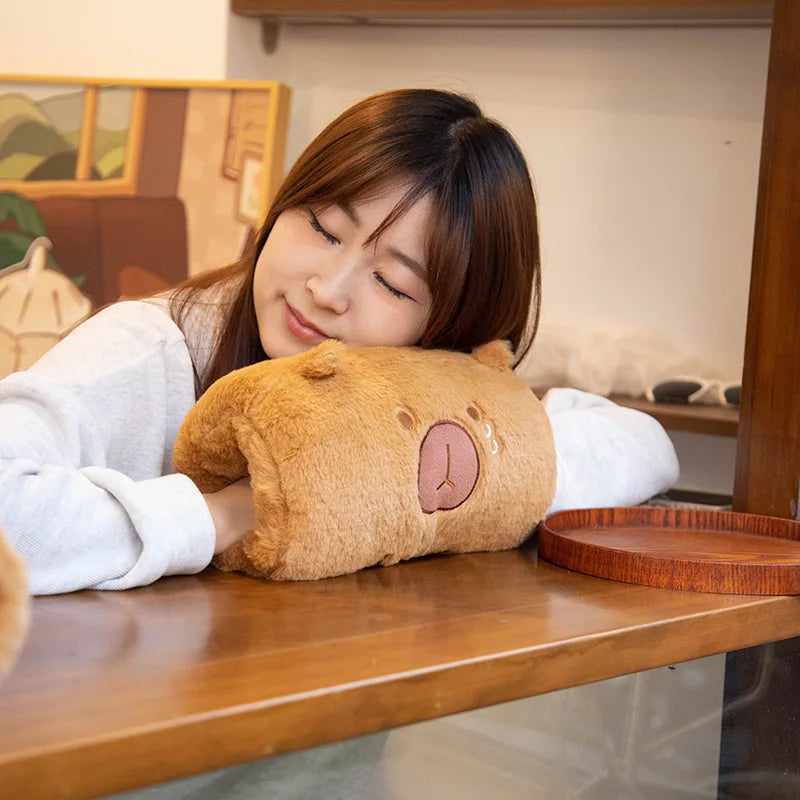 Adorable Capybara Plush Hand Warmer Cushion