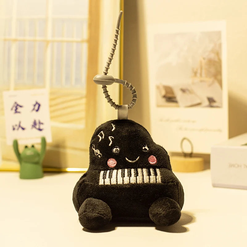 Adorable Plush Instrument & Fruit Keychain