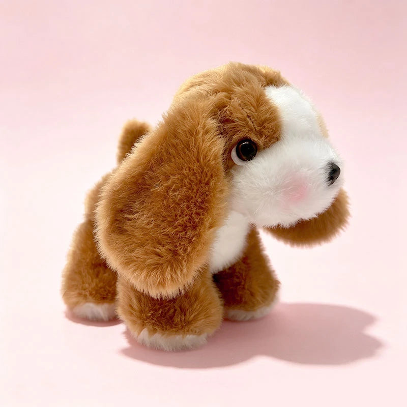 Assorted Plush Puppy Toys with Rosy Cheeks