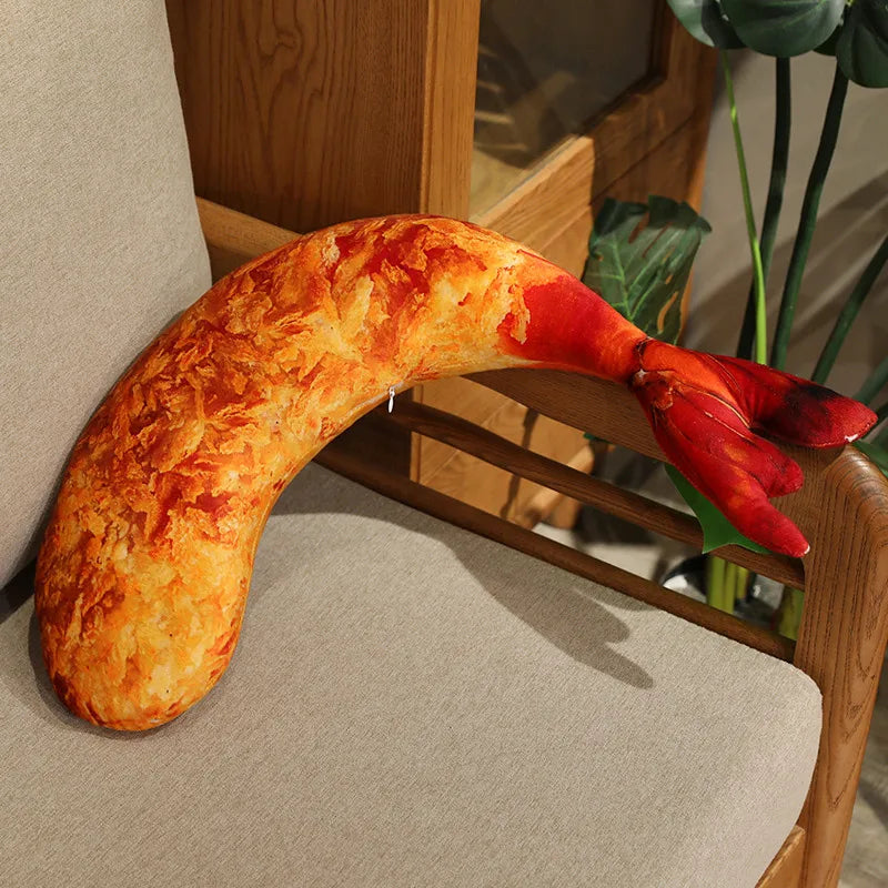 Realistic Cooked Seafood Plush Pillows