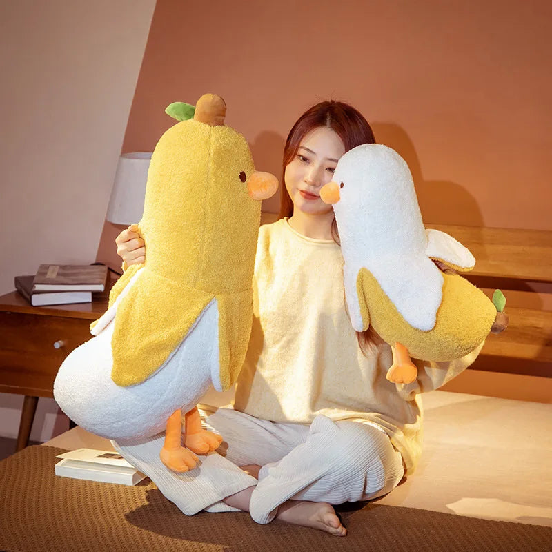 Adorable Banana Duck Plush Toy