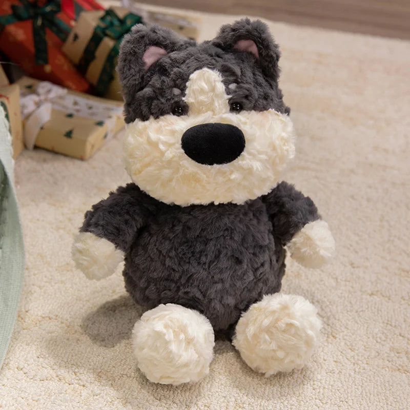 Adorable White Bear Plush in Gingham with Star