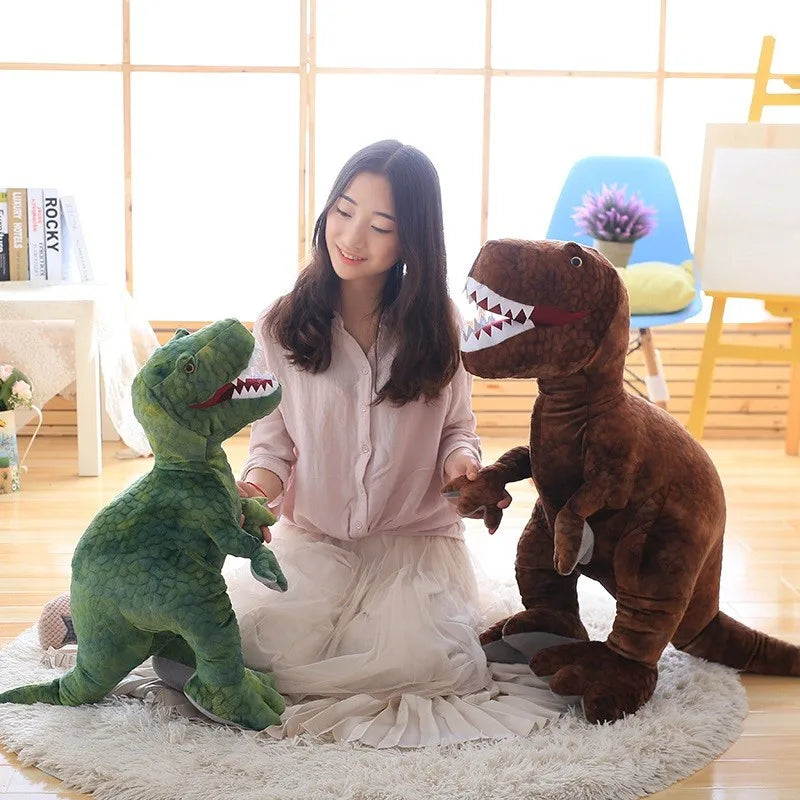 Soft Green T-Rex Dinosaur Plush Toy