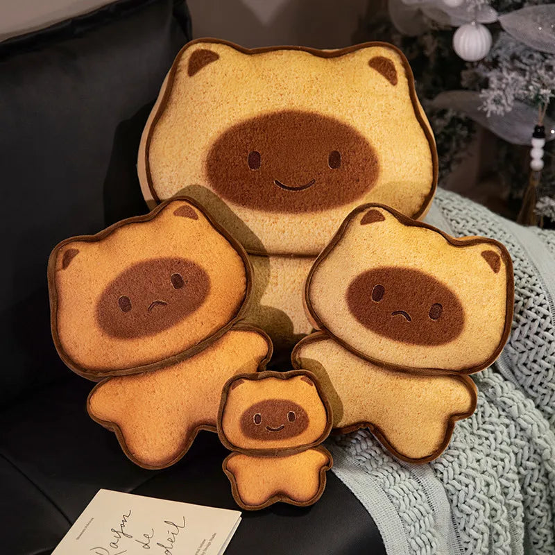 Adorable Plush Cookie Bear Keychain