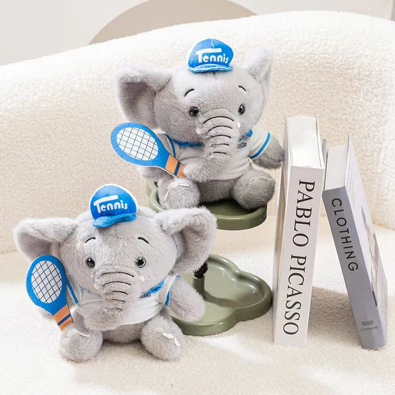 Adorable Tennis Elephant Plush Toy