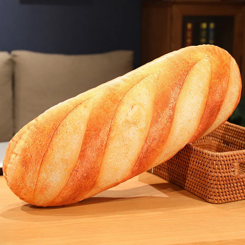 Realistic French Baguette Plush Pillow
