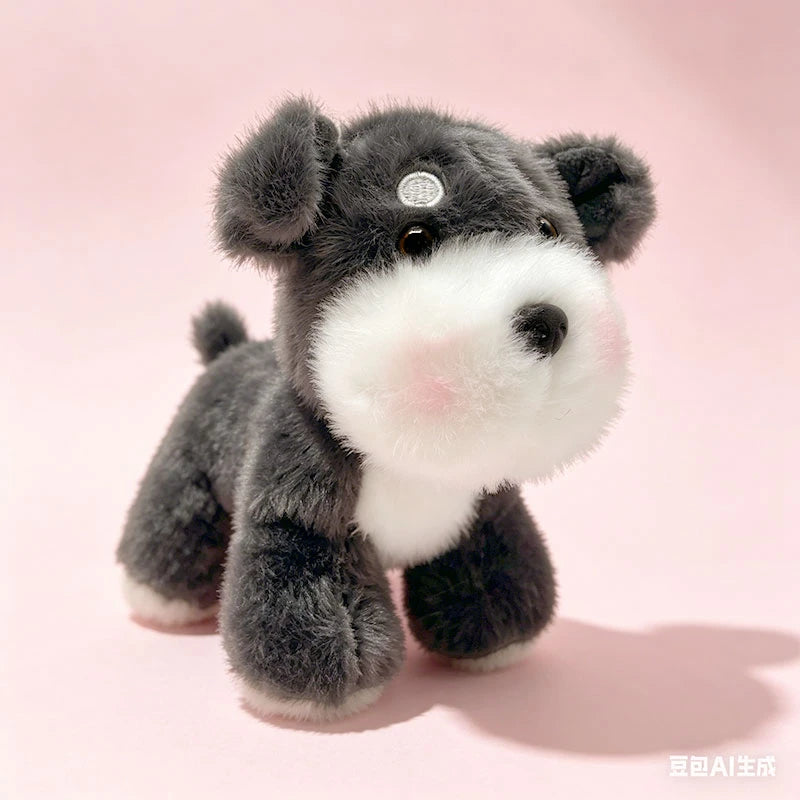 Assorted Plush Puppy Toys with Rosy Cheeks