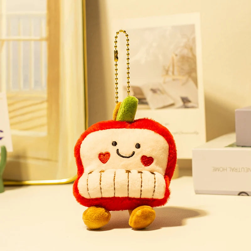 Adorable Plush Instrument & Fruit Keychain