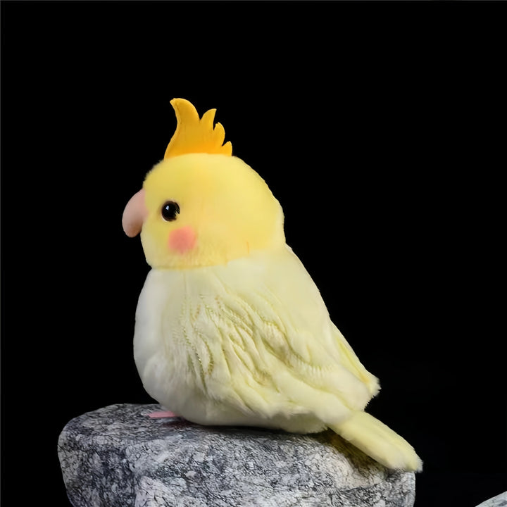 Cockatiel Plushie in Yellow and Grey