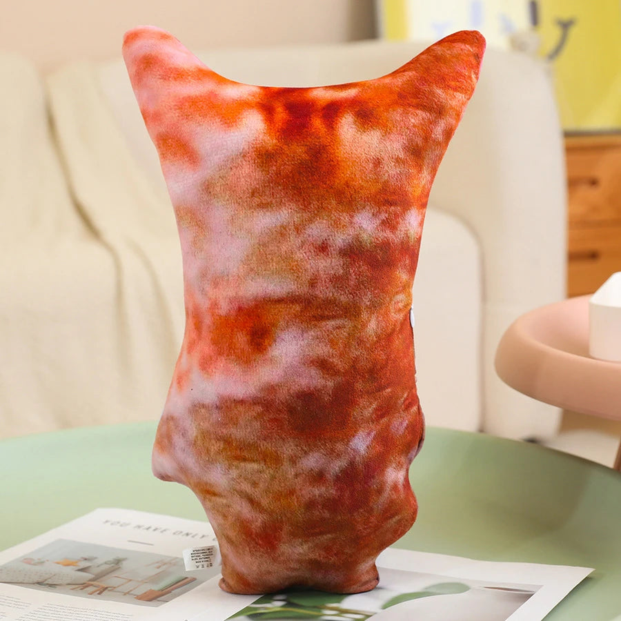 Funny Distorted Cat Face Plush Pillow