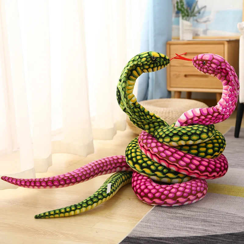 Yellow and Orange Hooded Cobra Plush Toy