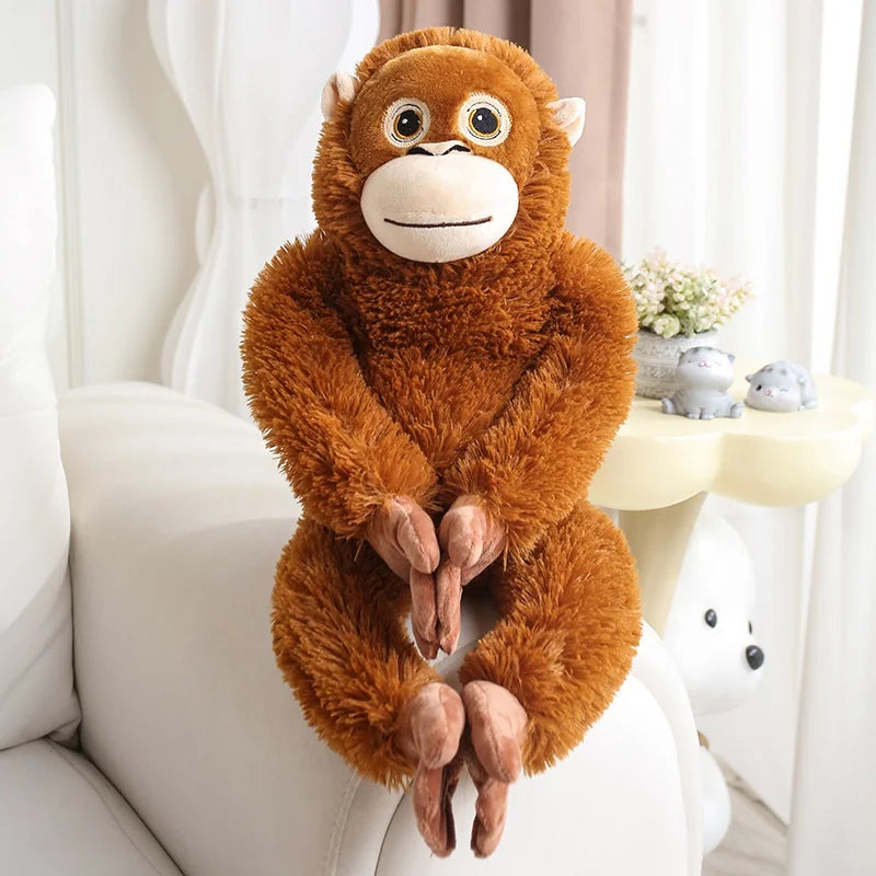 Soft Red-Brown Hugging Orangutan Plush