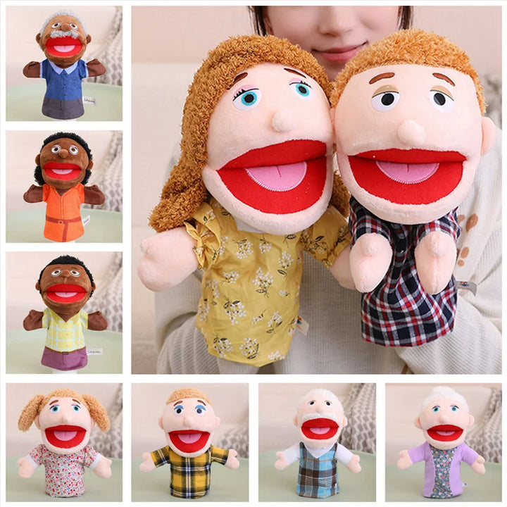 Diverse Plush Hand Puppets for Kids Storytelling