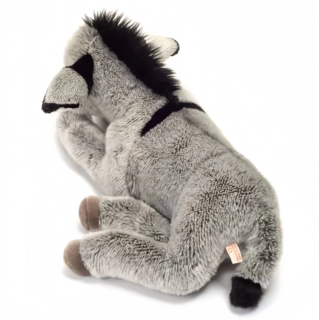 Oversized Gray Plush Lying Donkey