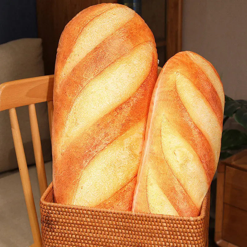 Realistic French Baguette Plush Pillow