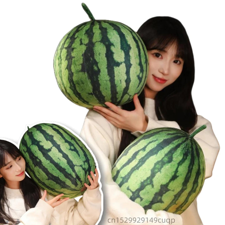 Realistic Watermelon Fruit Plush Pillow