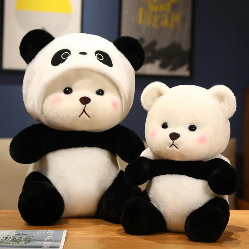 Adorable Bear Plush in Panda Hoodie