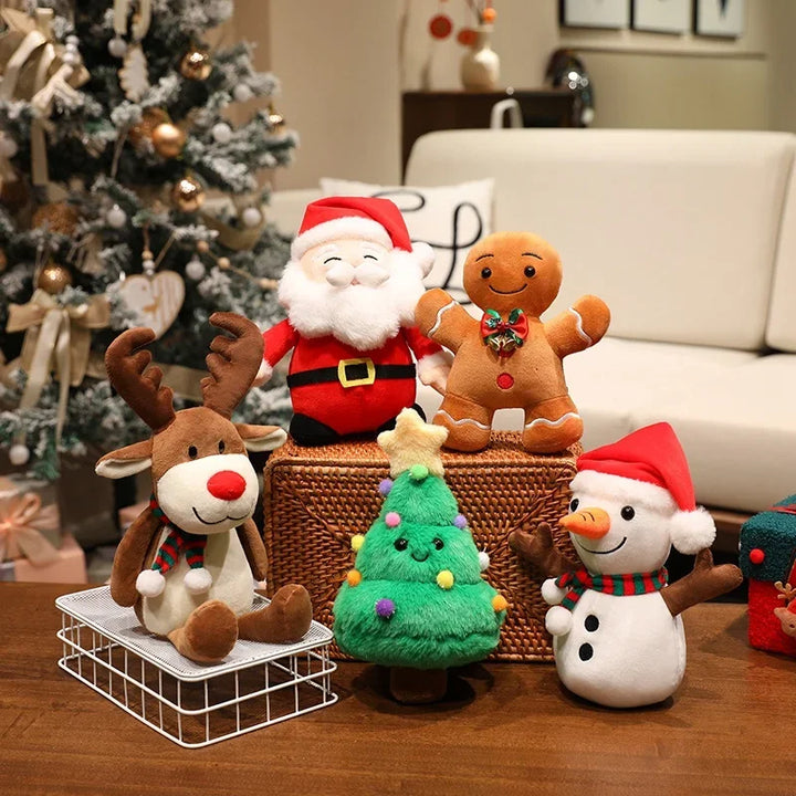 Adorable Christmas Plush Character Set