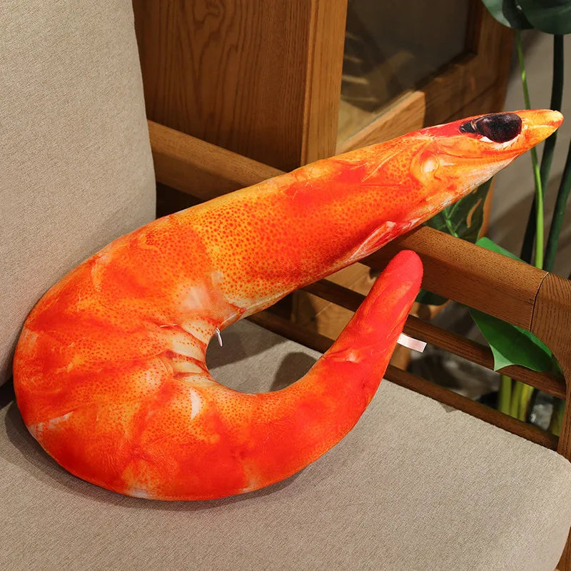 Realistic Cooked Seafood Plush Pillows