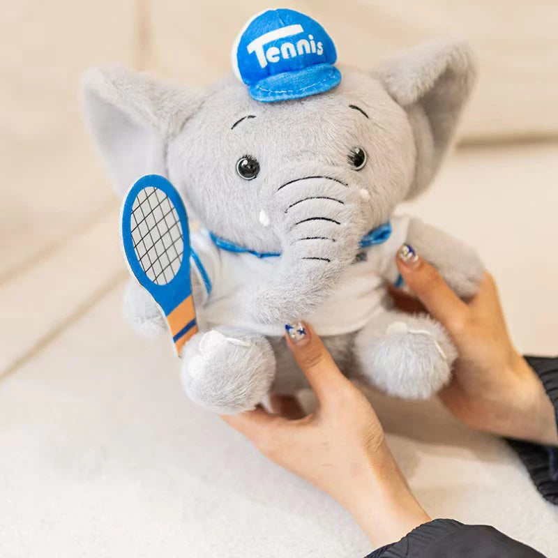 Adorable Tennis Elephant Plush Toy