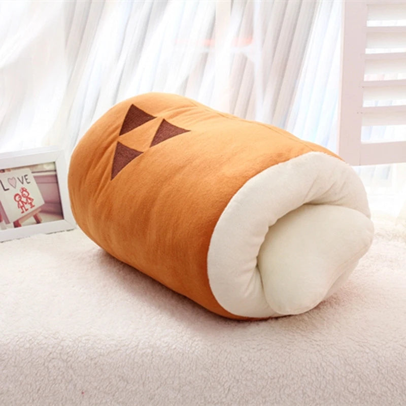 Plush Drumstick Hand Warmer with Bone Pillow