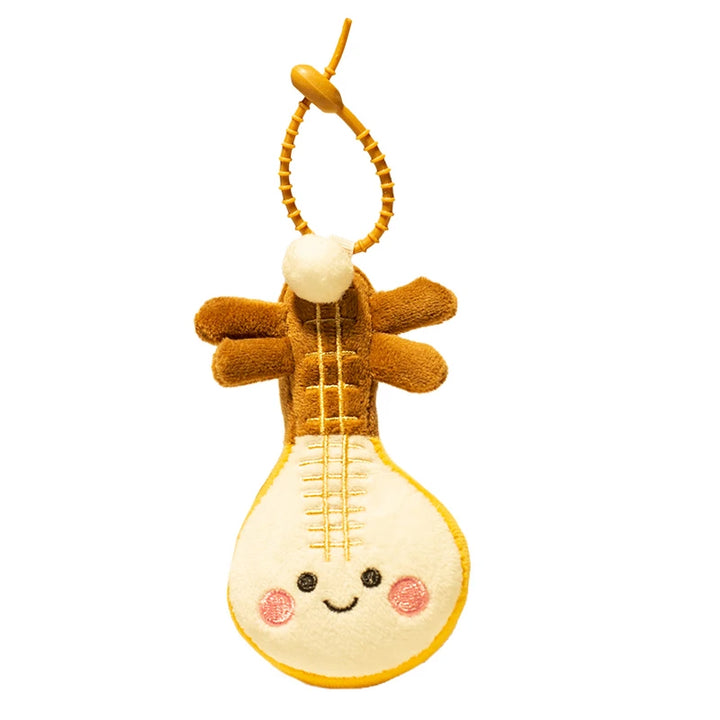 Adorable Plush Instrument & Fruit Keychain