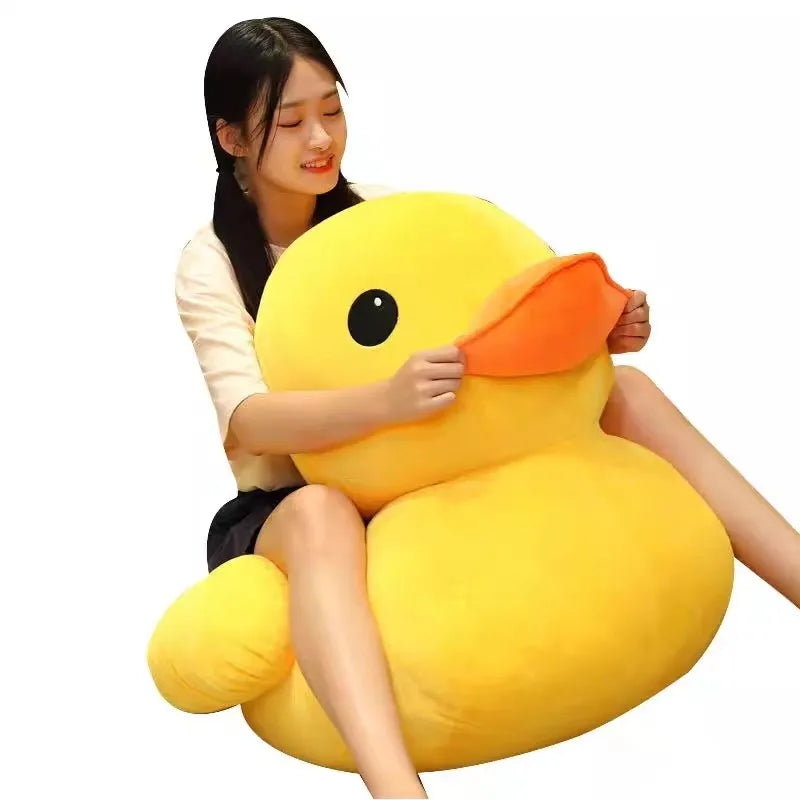 Chubby Bright Yellow Plush Duck Toy