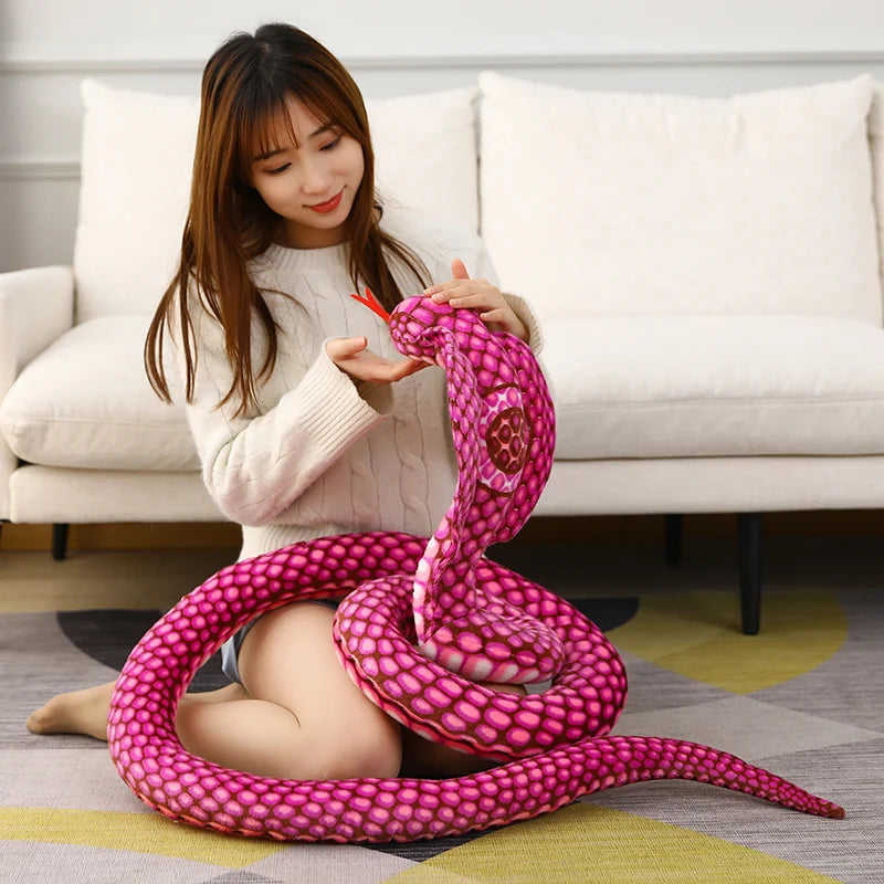 Yellow and Orange Hooded Cobra Plush Toy