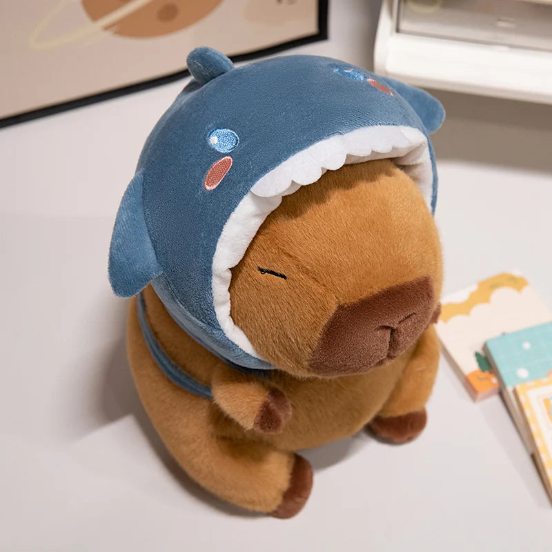 Adorable Capybara Plush in Animal Hats
