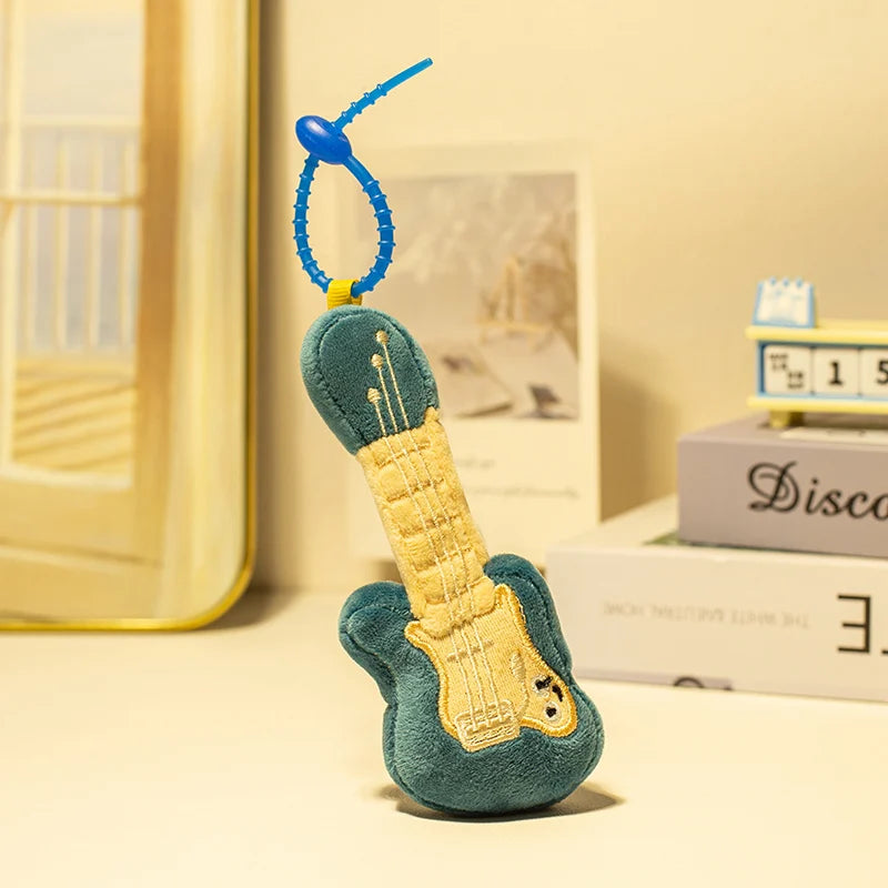 Adorable Plush Instrument & Fruit Keychain